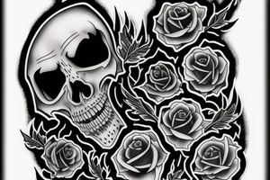 Crying grim reaper tattoo idea
