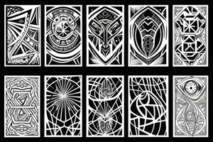 Light and dark tattoo idea