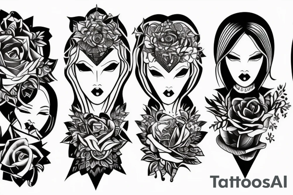 Light and dark tattoo idea