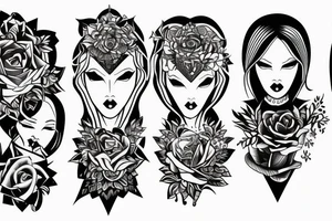 Light and dark tattoo idea