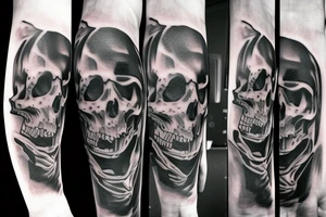Sad grim reaper tattoo idea