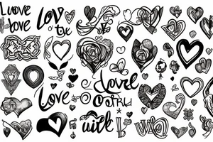 The wish to luve in a another world tattoo idea