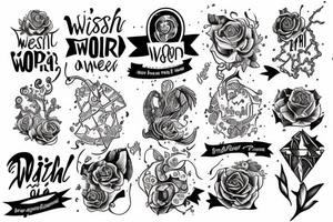 The wish to live in a another world tattoo idea