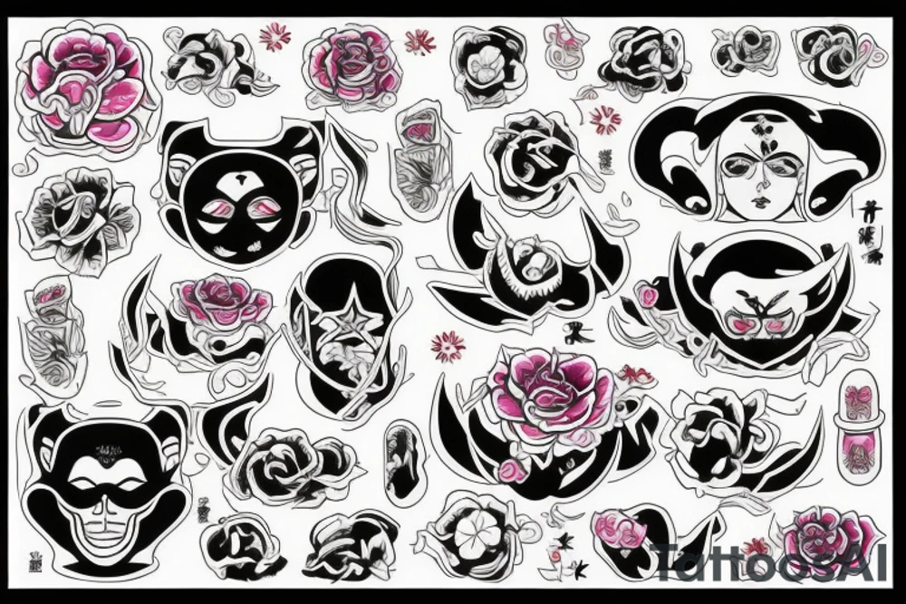 Ликорис с мотыльками tattoo idea