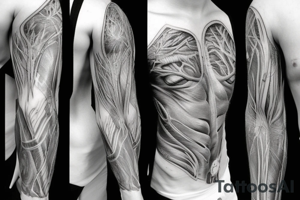 anatomical heart tattoo idea