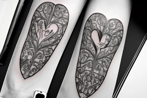 anatomical heart tattoo idea
