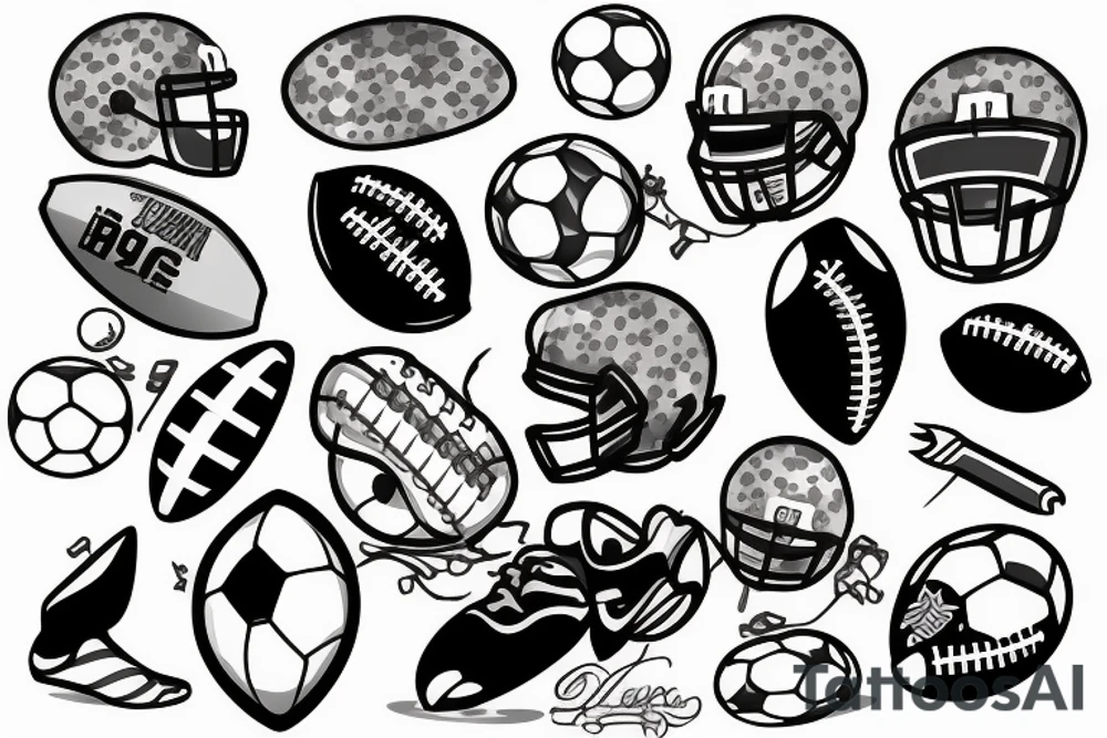 Football tattoo idea