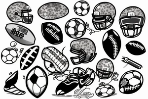 Football tattoo idea