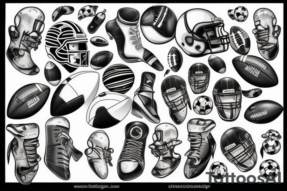 Football tattoo idea
