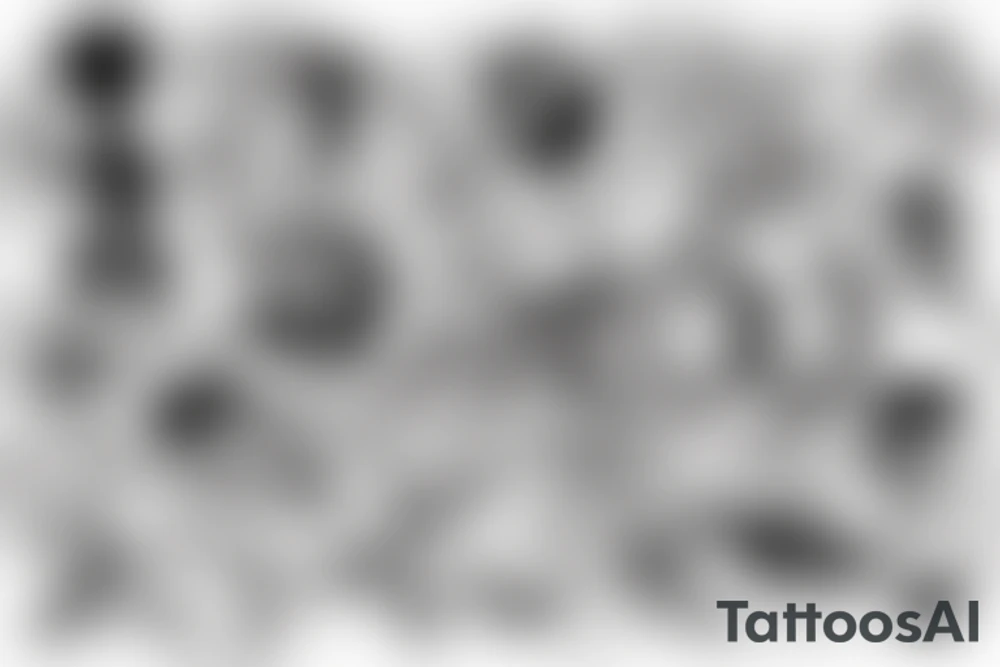 men with a representation of duality tattoo idea