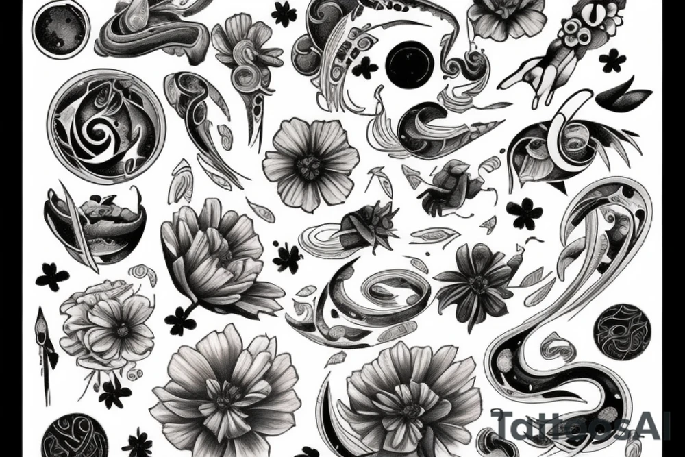 Cosmos tattoo idea