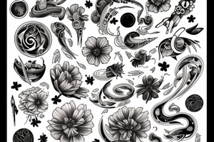 Cosmos tattoo idea