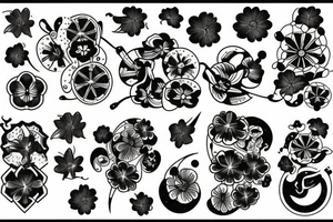 Cosmos tattoo idea