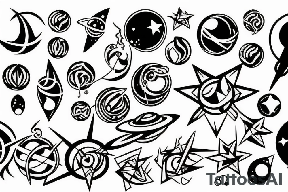 Space tattoo idea