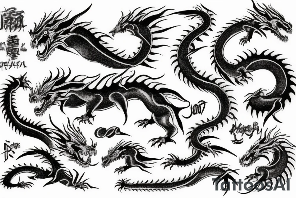 Japan dragon tattoo idea
