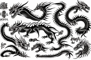 Japan dragon tattoo idea