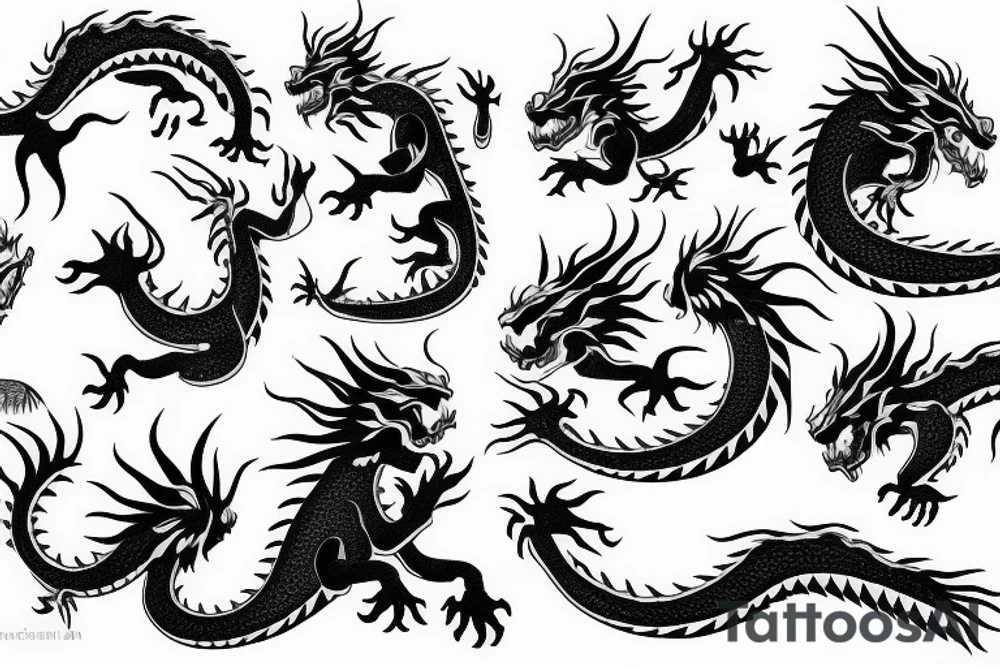 Japan dragon tattoo idea