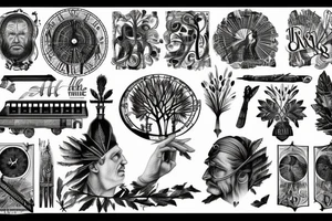 Forest, Louis Vuiton, grandfather, railway, still I rise, Greece, Roman empire tattoo idea
