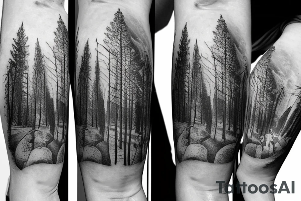 Forest, Louis Vuiton, grandfather, railway, still I rise, Greece, Roman empire tattoo idea