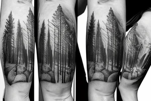 Forest, Louis Vuiton, grandfather, railway, still I rise, Greece, Roman empire tattoo idea