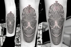 Luxury Matte black money tattoo idea