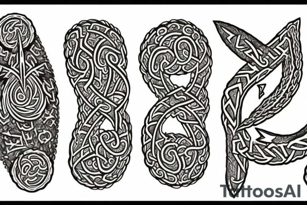Nordic runes tattoo idea