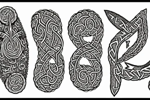 Nordic runes tattoo idea