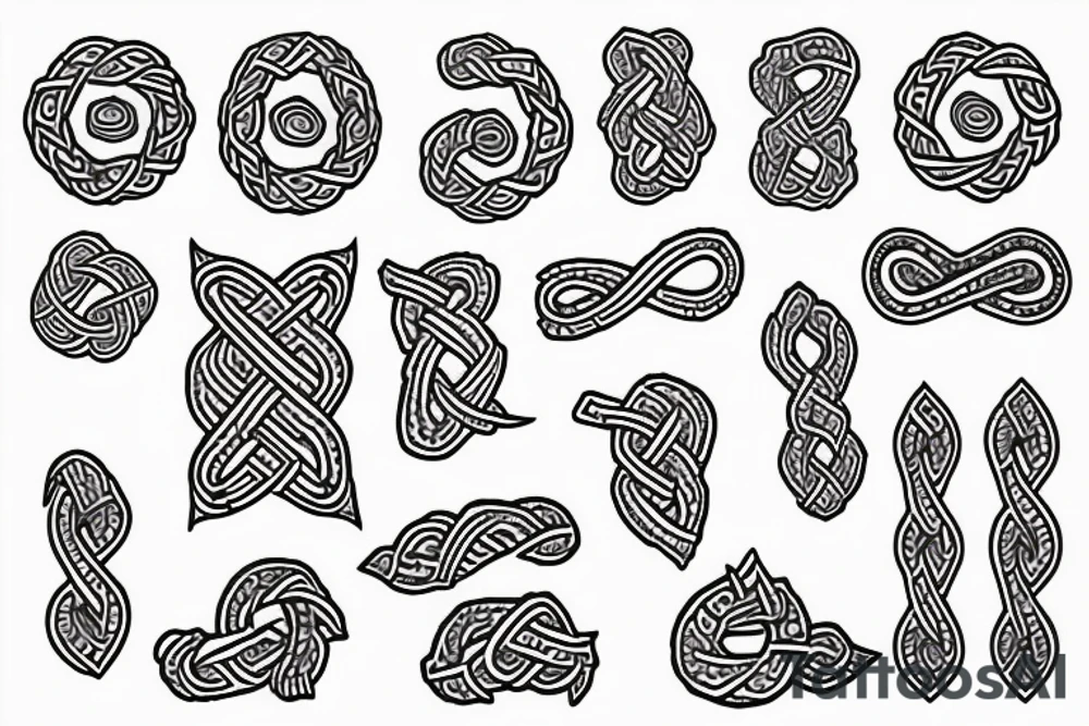Nordic knots tattoo idea