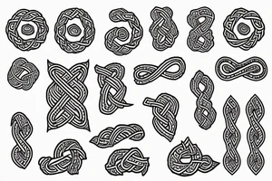 Nordic knots tattoo idea