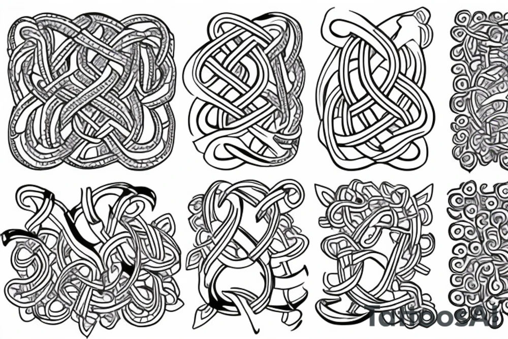 Nordic knots tattoo idea