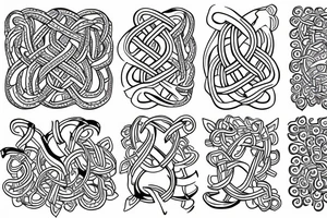 Nordic knots tattoo idea