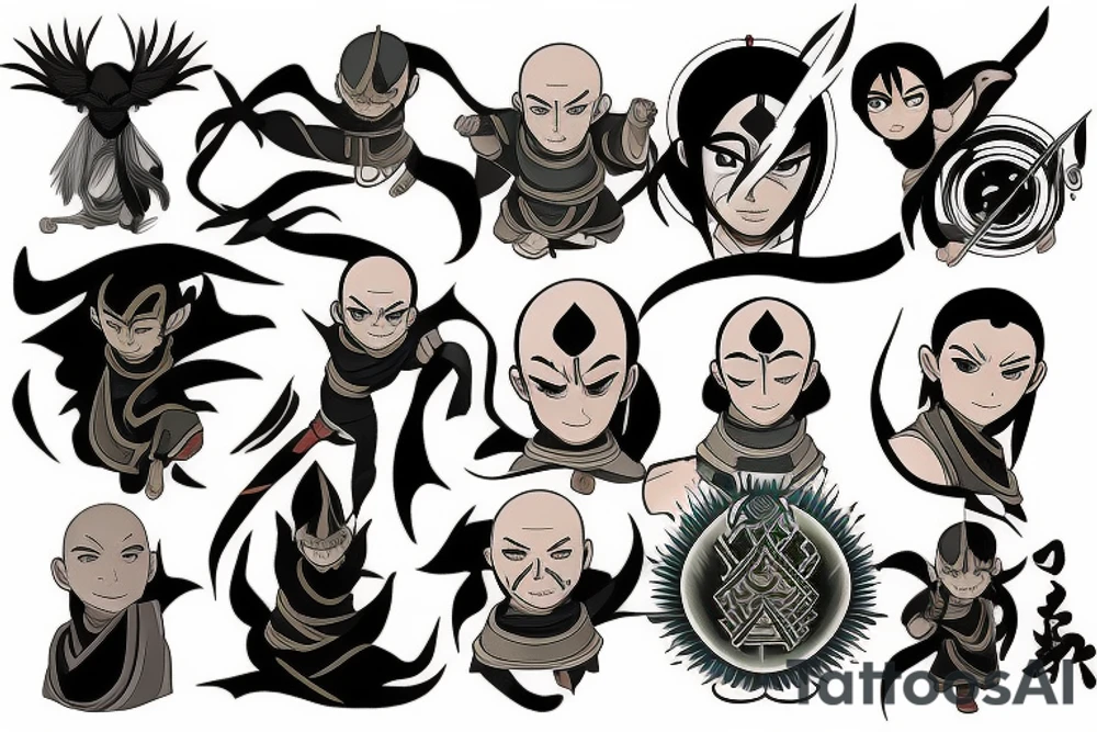 avatar the last airbender wan shi tong tattoo idea