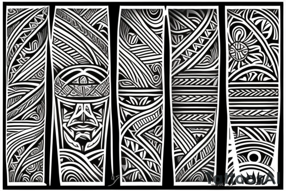 Polynesian Tribal Islans tattoo idea