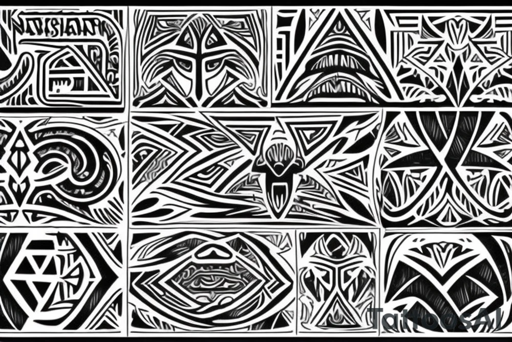 Polynesian Tribal Islans tattoo idea
