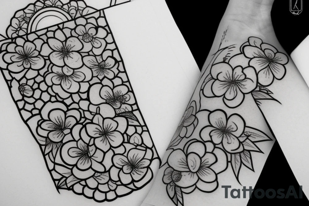 Japanese sakura tattoo idea