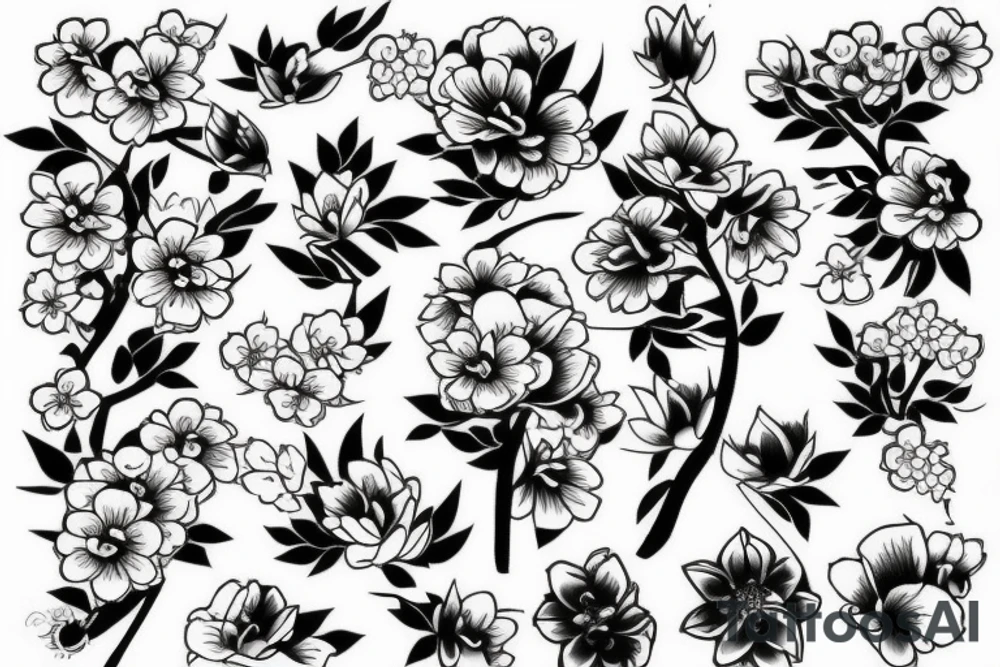 Japanese sakura tattoo idea