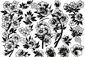 Japanese sakura tattoo idea