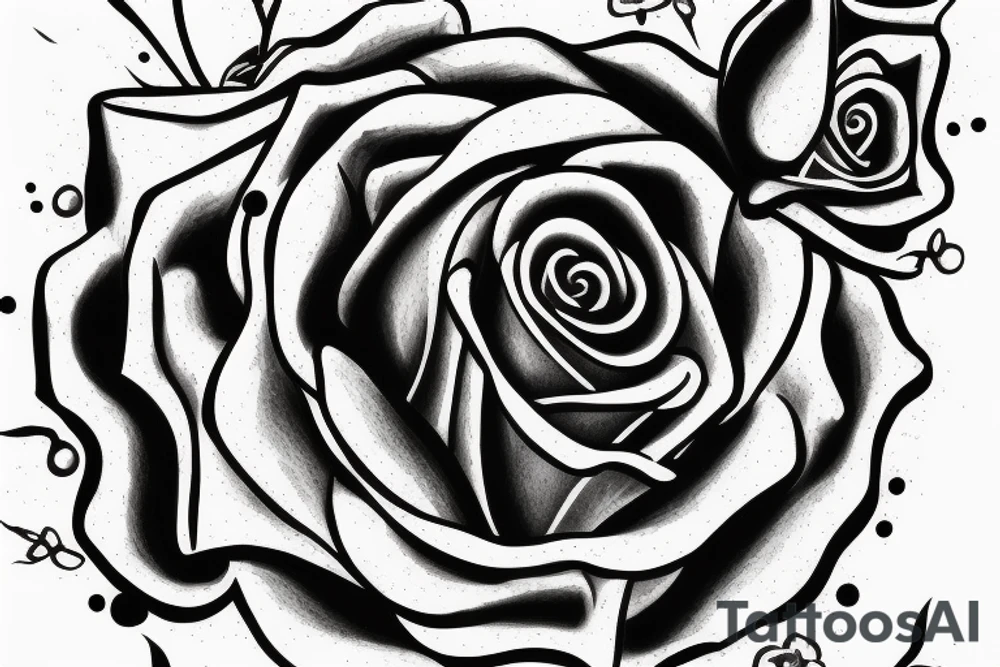 rose with a triangle over it, living inside but dead outside tattoo idea rose with a triangle over it, living inside but dead outside tattoo idea