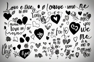 love or hate me- both are in my favor. if you love me I'll be in your heart; if you hate me I'll be on your mind. tattoo idea