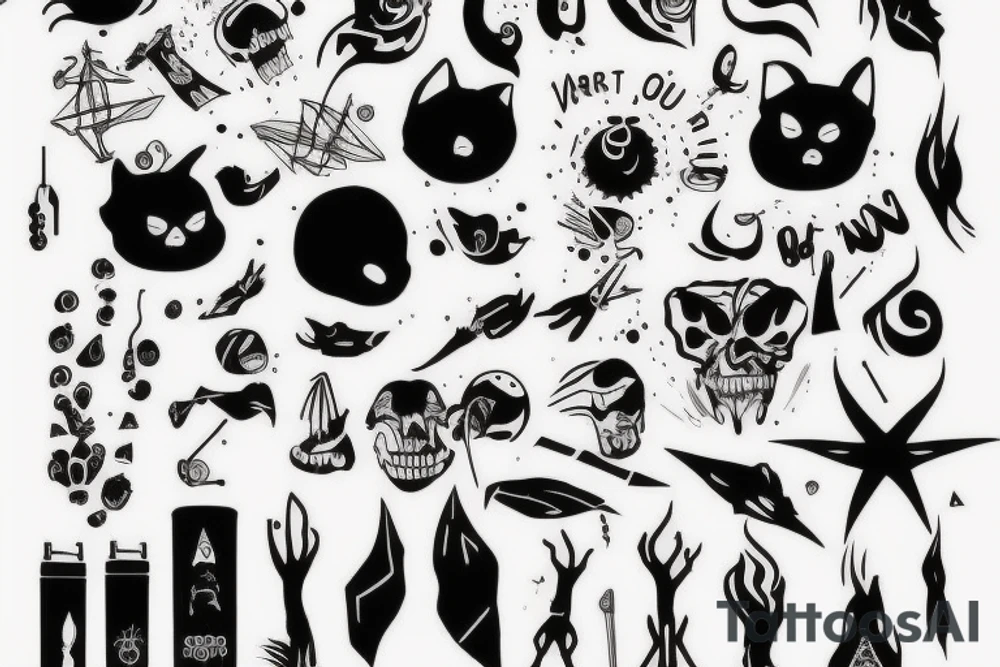 look at what you are most afraid of, and you will get braver tattoo idea