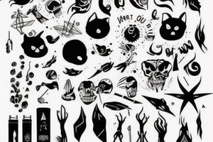 look at what you are most afraid of, and you will get braver tattoo idea