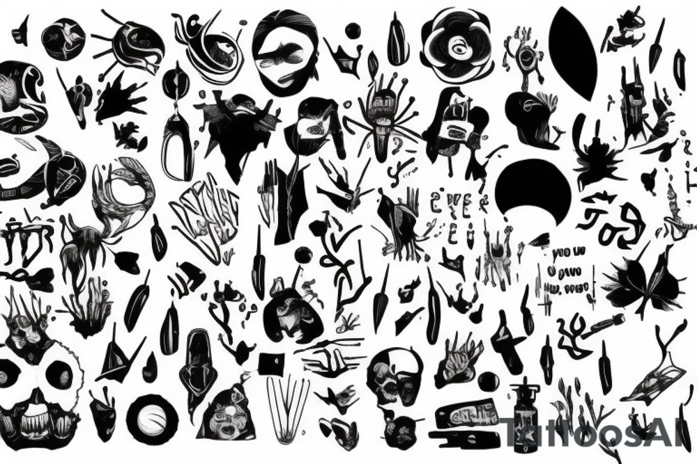 look at what you are most afraid of, and you will get braver tattoo idea