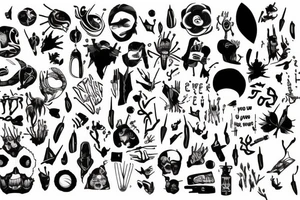 look at what you are most afraid of, and you will get braver tattoo idea