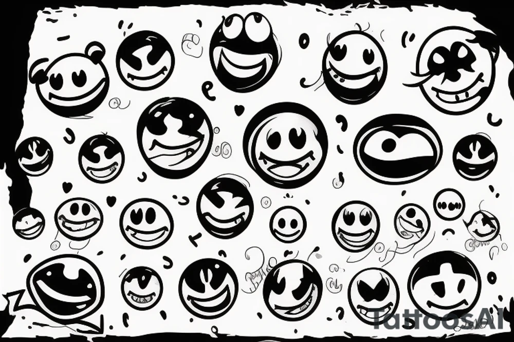 Smiley face tattoo idea