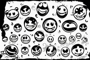 Smiley face tattoo idea