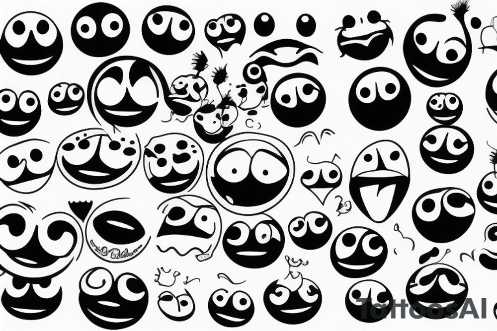 Smiley face tattoo idea