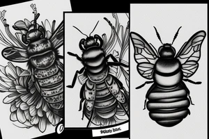 insect bumblebee tattoo idea