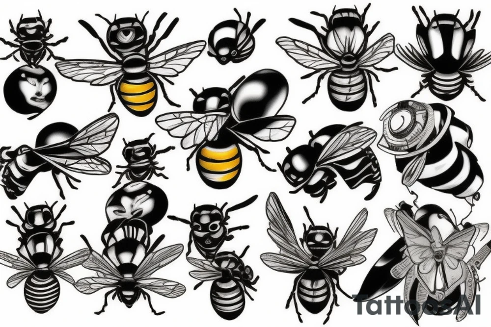 bumblebee tattoo idea
