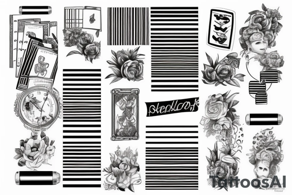 2 Horizontal stripes tattoo idea