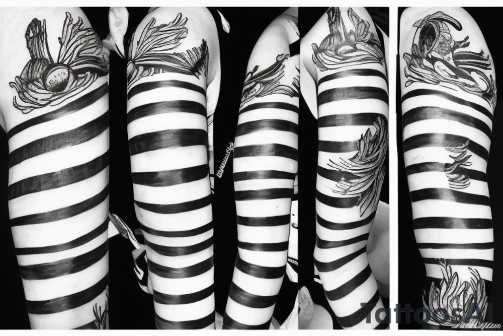 2 Horizontal stripes tattoo idea